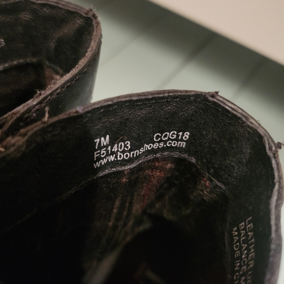 Born Black Leather Lace-Up Boots - Picture 6 of 6